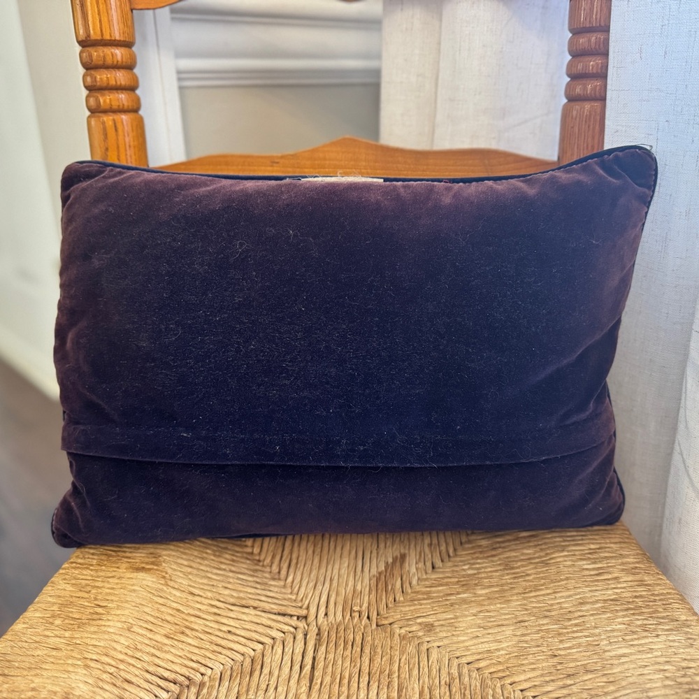 Vintage Needlepoint Cottagecore Pillow - Picture 3 of 3